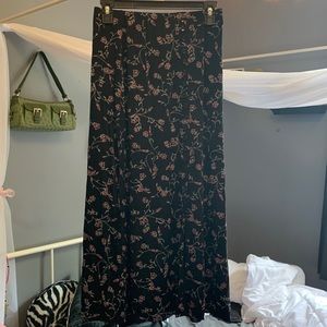 Floral midi skirt